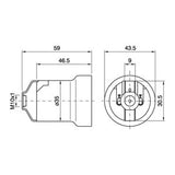 Portalámparas de porcelana