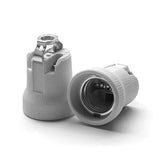 Portalámparas E27 de porcelana