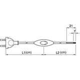 Cable con interruptor y clavija
