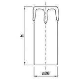 Funda portalámpara vela con gota 24 mm