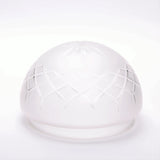 Tulipa plafón mate con dibujo tallado