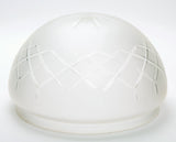 Tulipa plafón mate con dibujo tallado