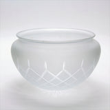 Tulipa plafón mate con dibujo tallado