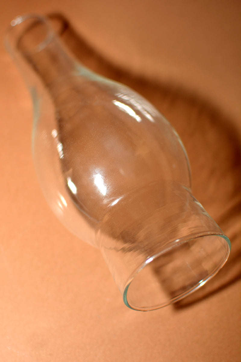 Tubo de quinqué de cristal transparente Ø65 mm