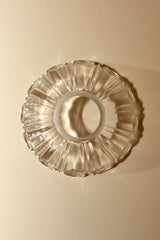 Plato de Cristal Antiguo Pétalos