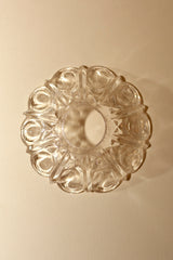 Plato de Cristal Antiguo Geométrico