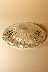 Plato de Cristal Antiguo Flor
