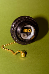 Portalámparas con interruptor de cadena