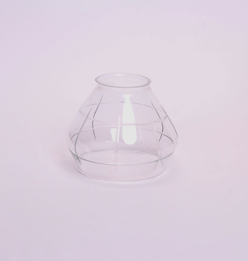 Piña cristal  Modelo "barrilete pequeña transparente tallada"