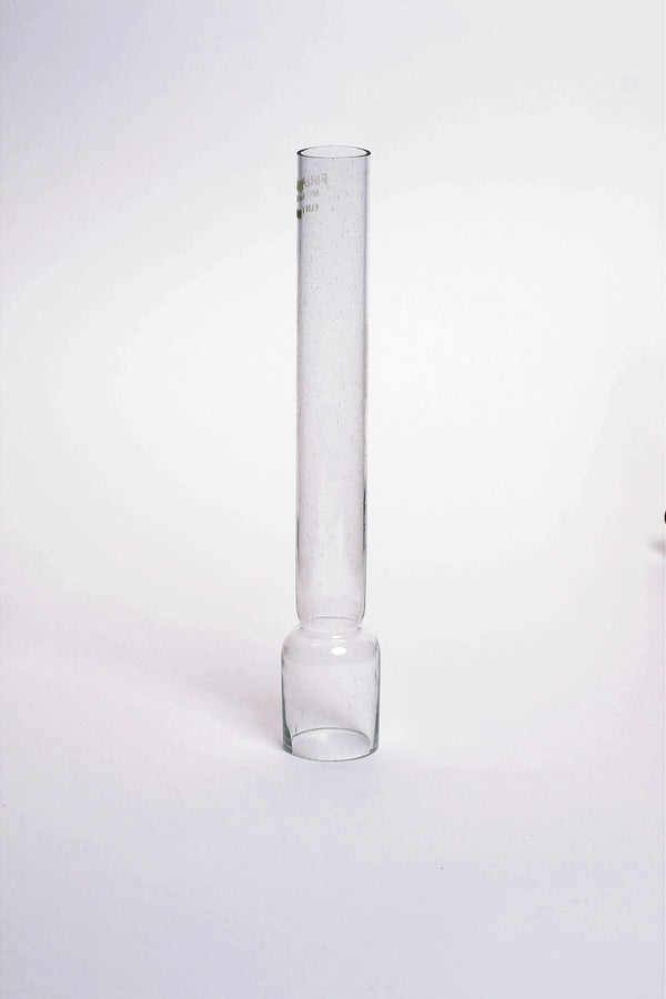 Tubo de quinqué de cristal transparente  Ø40 mm