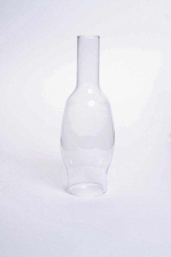 Tubo de quinqué de cristal transparente Ø63 mm