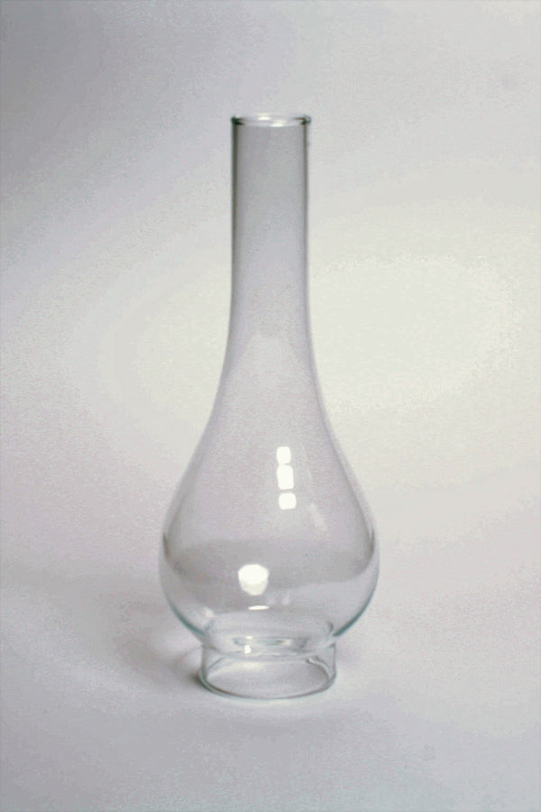 Tubo de quinqué de cristal transparente Ø70 mm